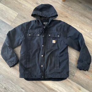 Carhartt washed duck Bartlett jacket Sherpa lined size medium
